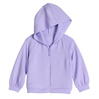 Baby & Toddler Girl Jumping Beans® Pieced Zip Up Hoodie
