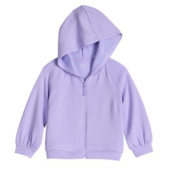 Baby & Toddler Girl Jumping Beans® Pieced Zip Up Hoodie