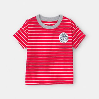 Toddler Boys Carter’s Striped Graphic T-Shirt