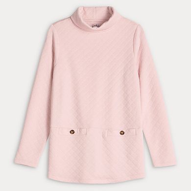 Women's Croft & Barrow® Pocket Mock Neck Tunic