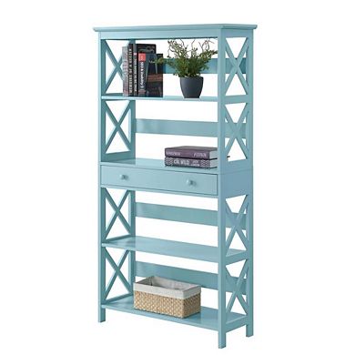 Convience Concept, Inc. Oxford 5 Tier Bookcase with Drawer