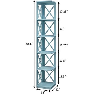 Convience Concept, Inc. Oxford 5 Tier Corner Bookcase