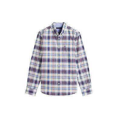 Men's Tommy Hilfiger Plaid Oxford Regular Fit Long Sleeve Woven Shirt
