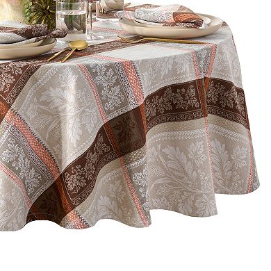 Windswept Harvest Jacquard Oval/Round Tablecloth