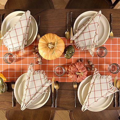 Harvest Windowpane Table Runner and 4-Piece Napkin Value Set