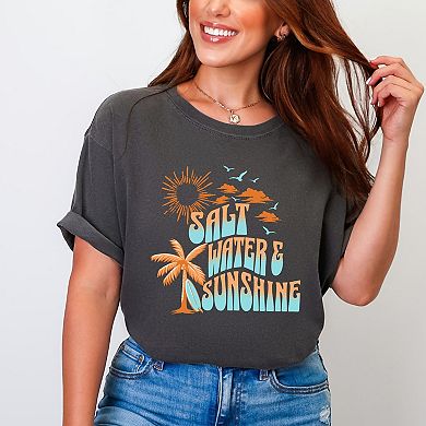 Simply Sage Market Salt Water And Sunshine Garment Dyed Tee