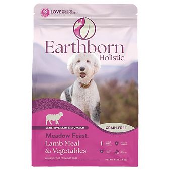 Earthborn Holistic Meadow Feast Lamb Meal & Vegetables Grain-free Dry Dog Food - 4 Lbs