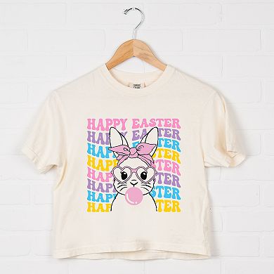 Simply Sage Market Groovy Easter Bunny Boxy Crop Top