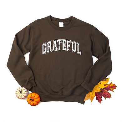 Simply Sage Market Grateful Varsity Sweatshirt