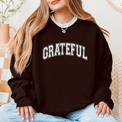 Simply Sage Market Grateful Varsity Sweatshirt
