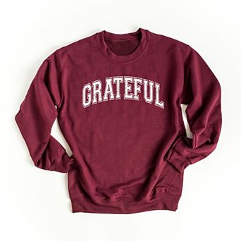 Simply Sage Market Grateful Varsity Sweatshirt