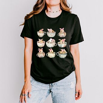 Simply Sage Market Teacup Bunnies Coquette Short Sleeve Tee