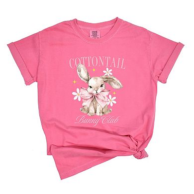 Simply Sage Market Coquette Cottontail Bunny Club Garment Dyed Tee
