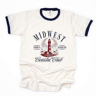 Midwest Coastal Club - Womens Ringer Tee