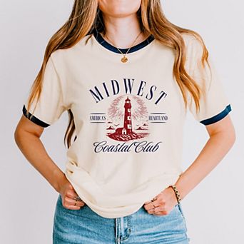 Midwest Coastal Club - Womens Ringer Tee