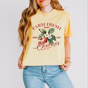 Simply Sage Market Farm Fresh Cherries Boxy Crop Top