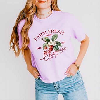 Simply Sage Market Farm Fresh Cherries Boxy Crop Top