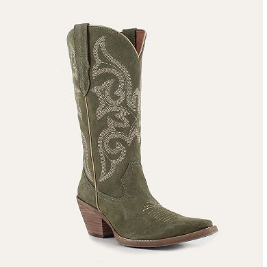 Tessa Leather Cowgirl Boots - Stylish Western Footwear & Comfort By Buck & Brana
