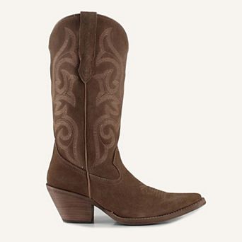 Tessa Leather Cowgirl Boots - Stylish Western Footwear & Comfort By Buck & Brana