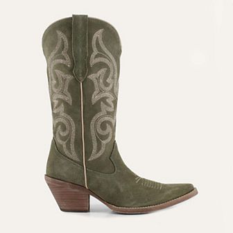 Tessa Leather Cowgirl Boots - Stylish Western Footwear & Comfort By Buck & Brana
