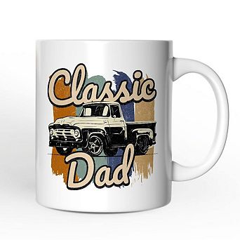 Classic Dad Mug, Retro Truck Gift for Fathers