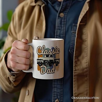 Classic Dad Mug, Retro Truck Gift for Fathers