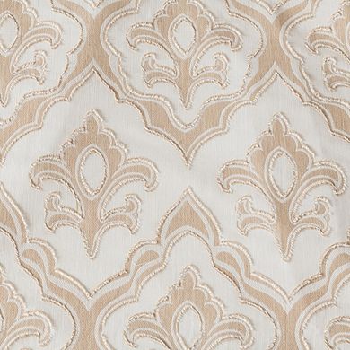 Slub Cotton 3Pc Duvet Cover Set, Floral Jacquard with Texture Detail, Queen/King