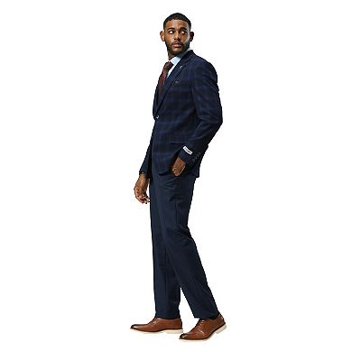 Stacy Adams Glen Plaid Blazer Jacket w/ Notch lapel