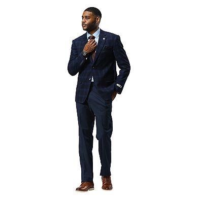 Stacy Adams Glen Plaid Blazer Jacket w/ Notch lapel
