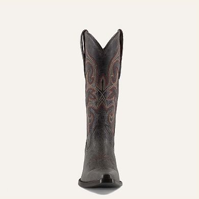 Tessa Fine Leather Cowgirl Boots - Stylish Western Footwear & Comfort By Buck & Brana