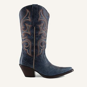 Tessa Fine Leather Cowgirl Boots - Stylish Western Footwear & Comfort By Buck & Brana