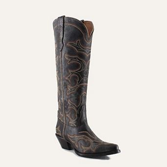 Olivia Leather Cowgirl Boots - Stylish Western Footwear & Comfort By Buck & Brana