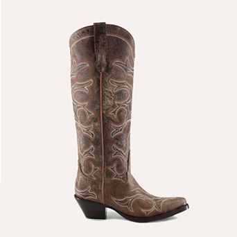 Olivia Leather Cowgirl Boots - Stylish Western Footwear & Comfort By Buck & Brana