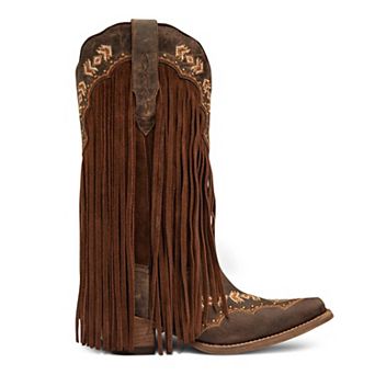 Franny Leather Cowgirl Boots - Classic Western Style & Comfort By Buck & Brana
