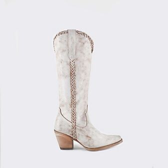 Kenia Cowgirl Leather Boots - Elegant Western Footwear By Buck & Brana