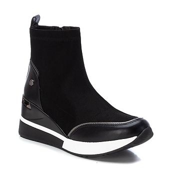 Women's Suede Wedge Booties By XTI 141576