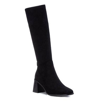 XTI Women's Suede Dress Boots 140531 - Black, 6