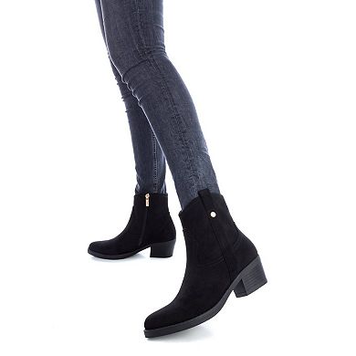 Women's Suede Italian Western Boots By XTI 142039