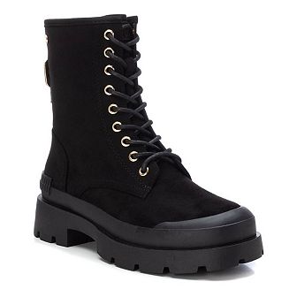 Women's Suede Lace-Up Booties By XTI 142025