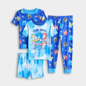 Toddler Sonic 4 pc Pajama Top & Pajama Bottoms Set