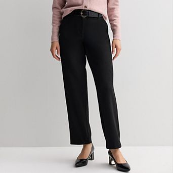 Women's Nine West Crepe Clean Front Straight Trousers