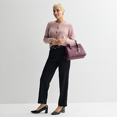 Women's Nine West Crepe Clean Front Straight Trousers