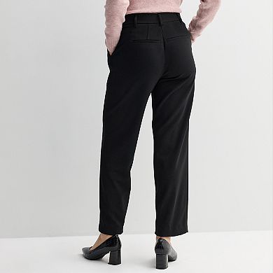 Women's Nine West Crepe Clean Front Straight Trousers