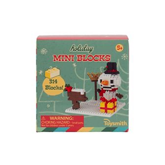 Toysmith Holiday Mini Blocks Building Set (314 Blocks)
