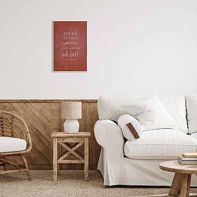 Stupell Home Decor Oscar Wilde Fall Quote Plaque Wall Art