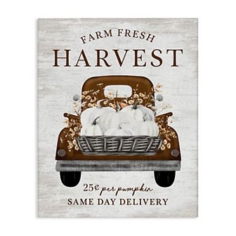 Stupell Home Decor Farm Pumpkin Harvest Canvas Wall Art