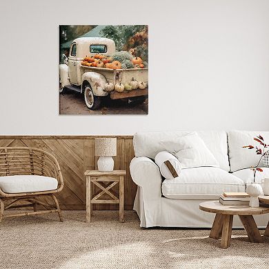 Stupell Home Decor Pumpkin & Gourd Truck Canvas Wall Art