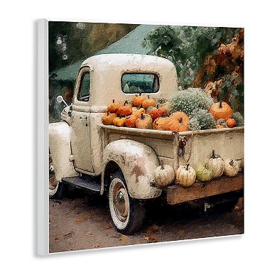 Stupell Home Decor Pumpkin & Gourd Truck Plaque Wall Art
