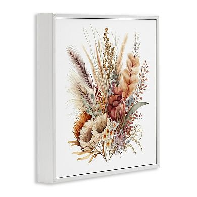 Stupell Home Decor Fall Flowers Framed Canvas Wall Art