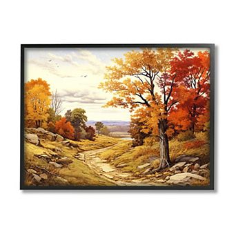 Stupell Home Decor Classic Fall Foliage Framed Canvas Wall Art